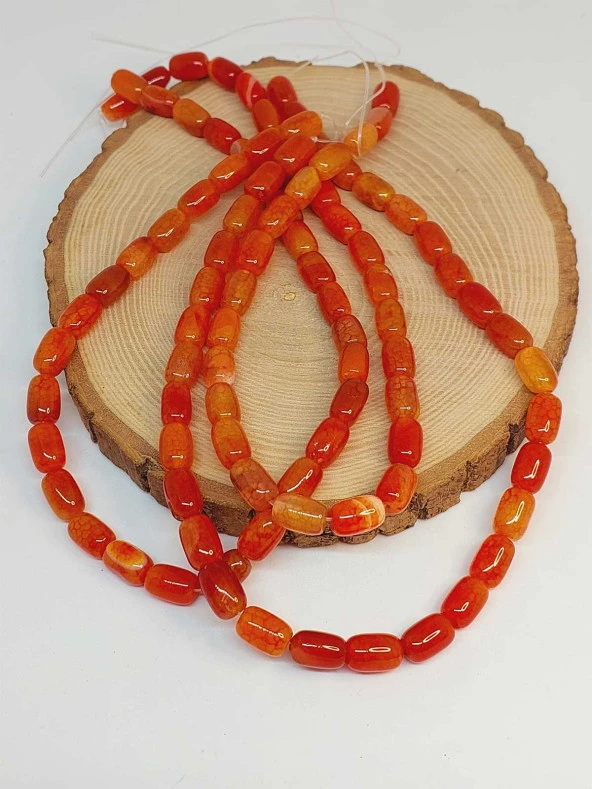 Akik Taşı Kapsül Kesim 8x12mm Dizi (49438) - Resim 3