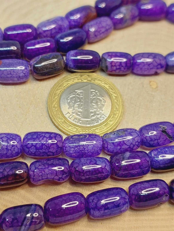 Akik Taşı Kapsül Kesim 8x12mm Dizi (49440) - Resim 2