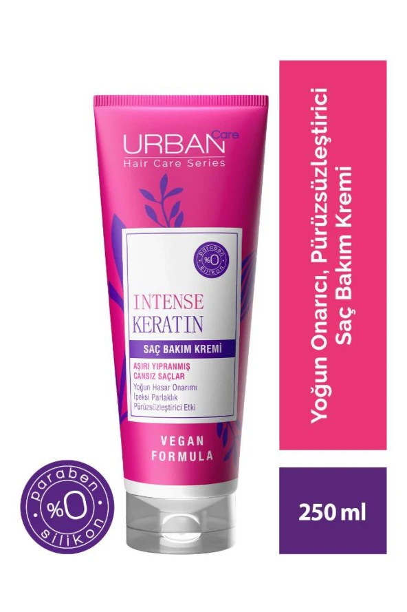 Urban Care Intense Keratin Aşırı Yıpranmış Saçlara Özel Saç Bakım Kremi-250 Ml-vegan
