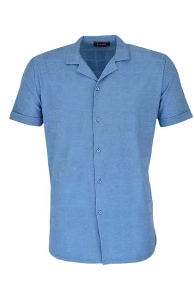 Erkek Apaçi Yaka Gömlek 9974 BGL-ST03039 - Resim 3