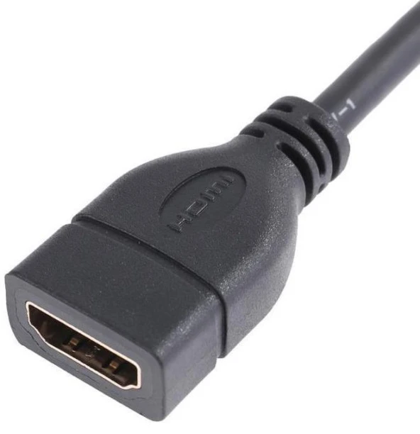 PrimeX PX-4684 Hdmi Dişi Erkek Uzatma, 15cm 90 Derece HDMI Uzatma Kablosu HDMI Uzatma, L Tip HDMI Uzatma 15cm - 2