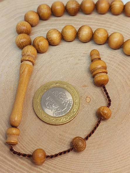 Akasya Ağacı 33lük Tesbih 9.5mm Usta İşçilikli (49506) - Resim 3