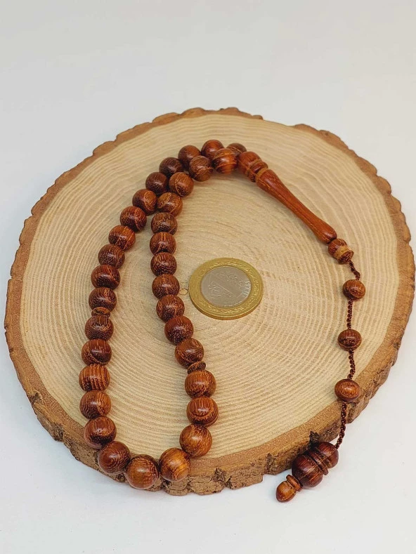 Kızıl Ağacı 33lük Tesbih 9.5mm Usta İşçilikli (49510) - Resim 2