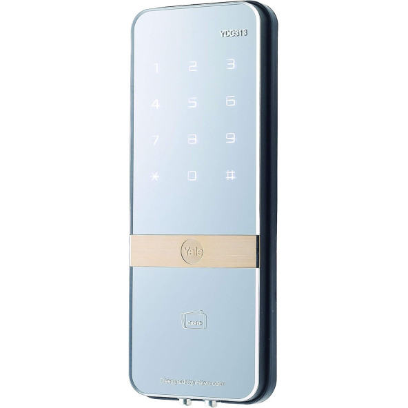 Yale YDG313 Kartlı Ve Şifreli Dijital Dıştan Takma Kilit+Karşılığı - Cam Kapılar İçin - 2
