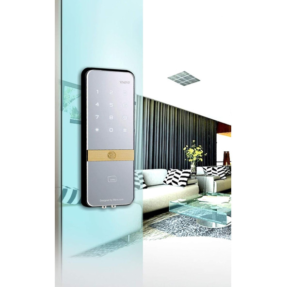 Yale YDG313 Kartlı Ve Şifreli Dijital Dıştan Takma Kilit+Karşılığı - Cam Kapılar İçin - 5