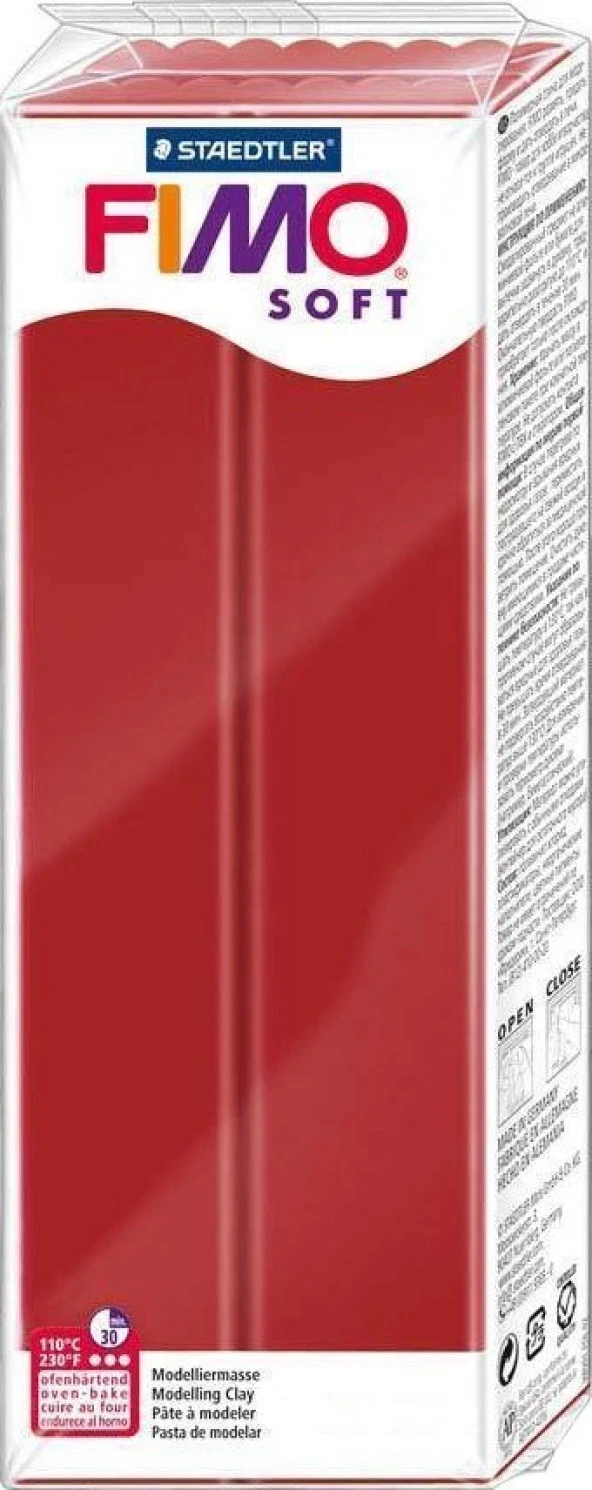 Staedtler Fimo Soft Polimer Kil 454Gr. Christmas Red