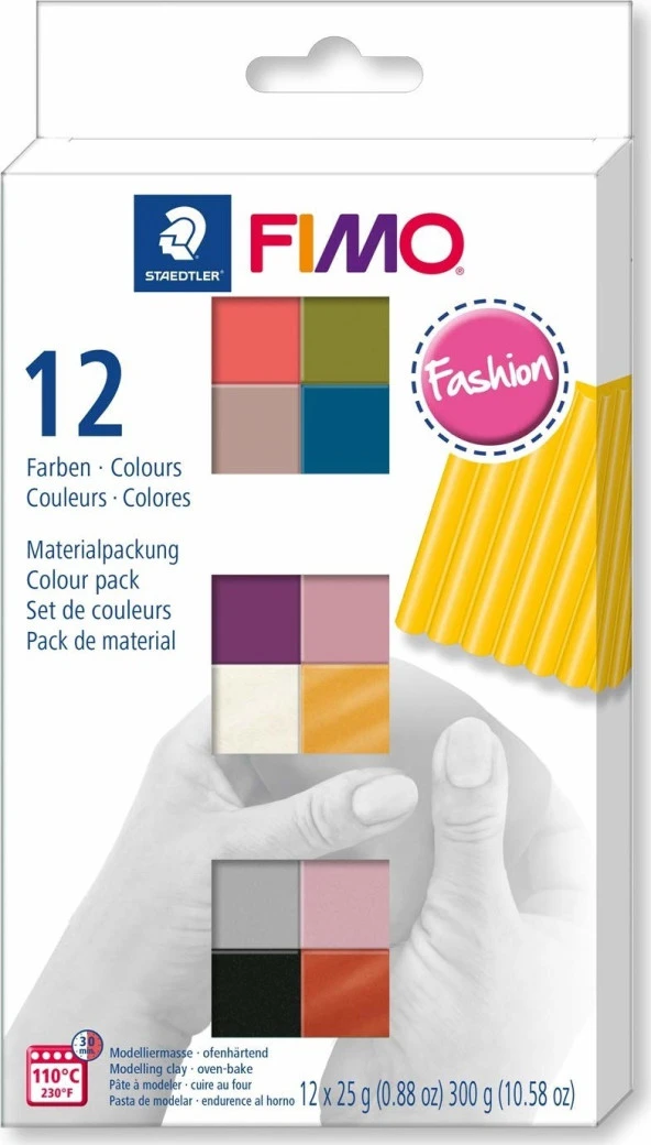 Staedtler Fimo Fashion Modelleme Kili Seti 12 Renk
