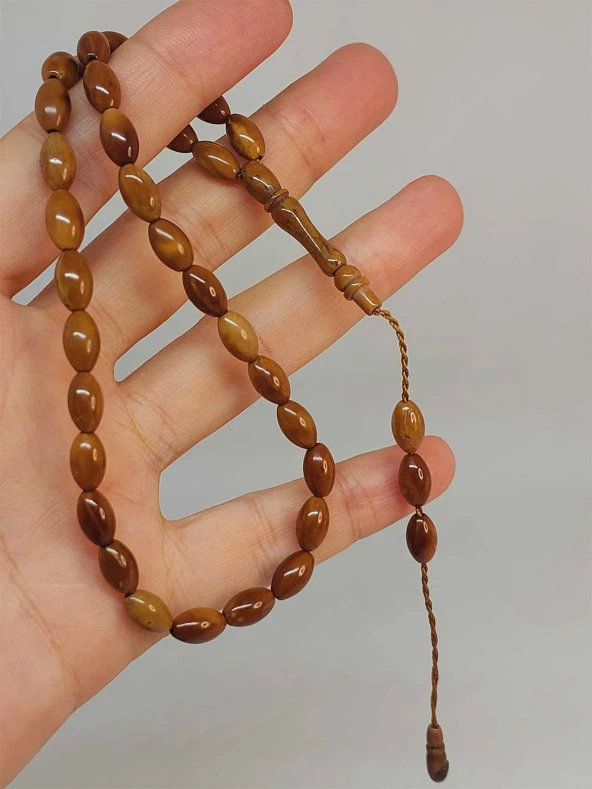 Kuka Ağacı 33lük Arpa Kesim Tesbih 5*8.5mm (49550) ürün görseli