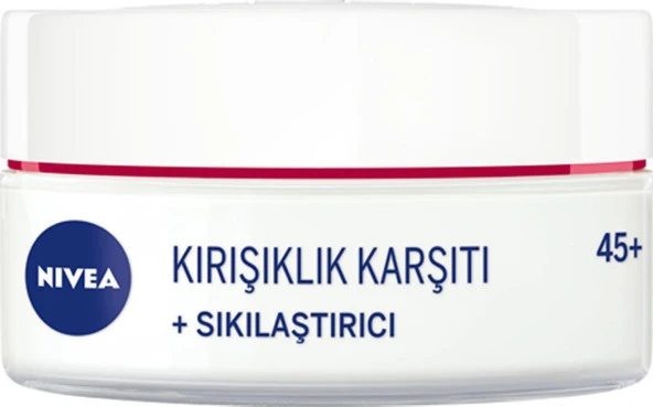 NIVEA + Krem Yaş 45+ (50ml),Yaşa Özel Yüz Bakım Kremi,Kayısı Çekirdeği ve Shea Yağı ile Yoğun Cilt B - 4