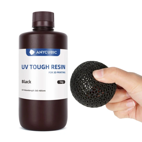 Anycubic Tough Resin (Reçine) 1 Kg - Siyah SLA