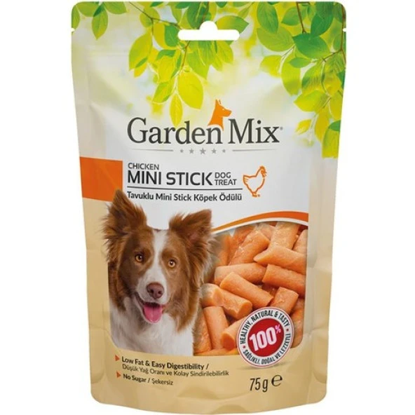 Gardenmix Tavuklu Mini Stick Köpek Ödülü 75 Gr SKT:12/2025