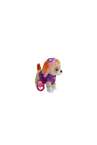 Paw Patrol SKYE Köpek Yürüyen, Havlayan Müzikli Tasmalı Kumandalı Peluş Oyuncak - 4