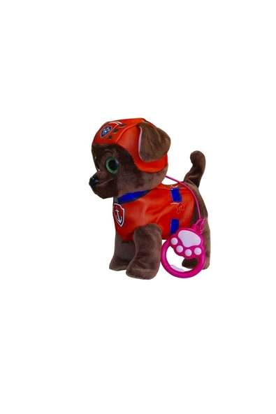 Paw Patrol ZUMA Köpek Yürüyen, Havlayan Müzikli Tasmalı Kumandalı Peluş Oyuncak - 3