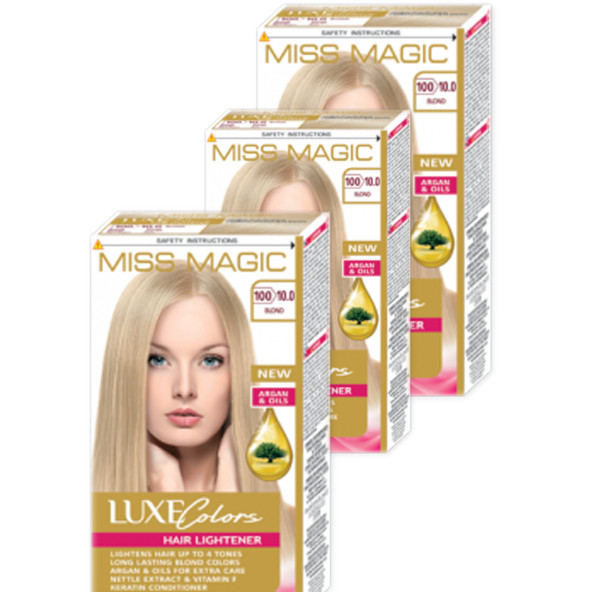 Mıss Magıc 10.0 Açıcı (Blond) 3 lü Set Boya