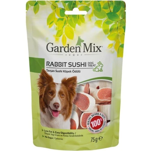 Gardenmix Tavşan Sushi Köpek Ödülü 75 Gr SKT:12/2025