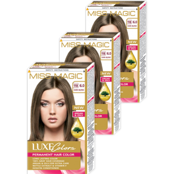 Mıss Magıc 6.0 Koyu Sarı Kumral (Dark Blond) 3 lü Set Boya