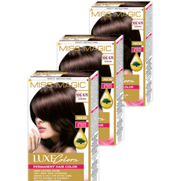 Mıss Magıc 6.75 Kestane (Aubum) 3 lü Set Boya ürün görseli