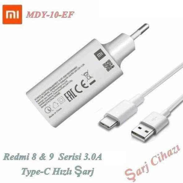 Xiaomi 22.5W Hızlı Şarj Cihazı MDY-11-EP - MDY-10EP Type-C şarj kablosu Redmi Mi Telefon Uyumlu şarj Kablosu 6A