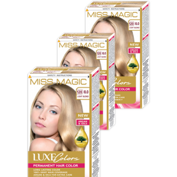 Mıss Magıc 8.0 Açık Sarı (Lıght Blond) 3 lü Set Boya ürün görseli