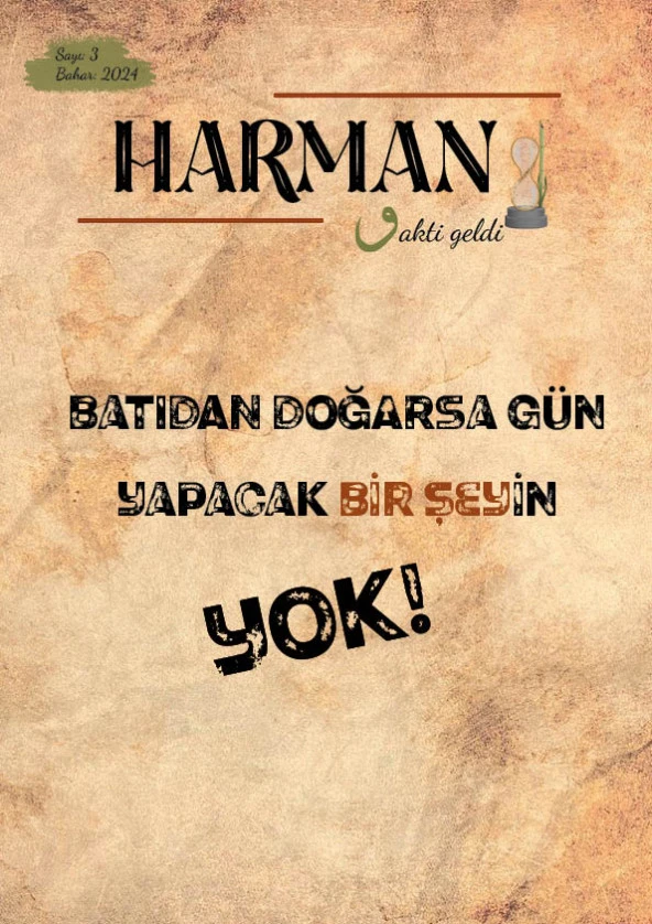 Harman 3.Sayı Bahar 2024