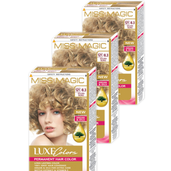 Mıss Magıc 8.3 Altın Sarısı (Golden Blond) 3 lü Set Boya