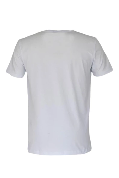 Erkek Sıfır Yaka Baskılı Tişört BGL-ST03767 - Resim 10