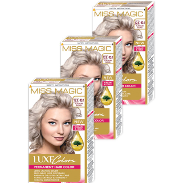 Mıss Magıc Saç Boyası No 10,1 Platin Sarı ( Platınum Blond ) 3 lü Set Boya