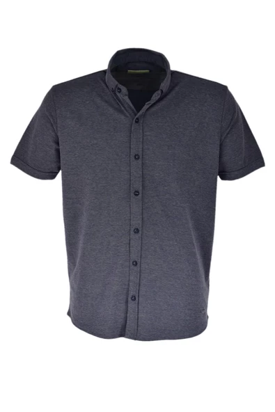 Erkek Önden Düğmeli Yakalı Tişört R4680 BGL-ST03770 - Resim 3