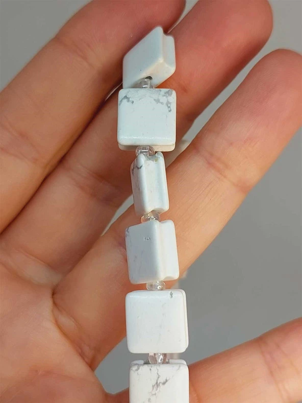 Havlit Taşı Yandan Oyuklu Kare Kesim 10x10mm Dizi (49570) - Resim 2