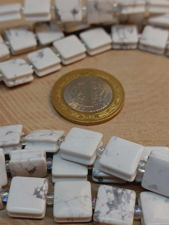 Havlit Taşı Yandan Oyuklu Kare Kesim 10x10mm Dizi (49570) - Resim 4