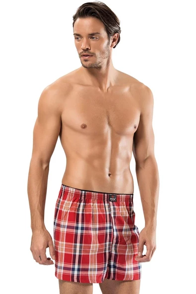 Erdem Erkek Poplin Desenli Boxer 1440 - 3 Adet - Resim 5