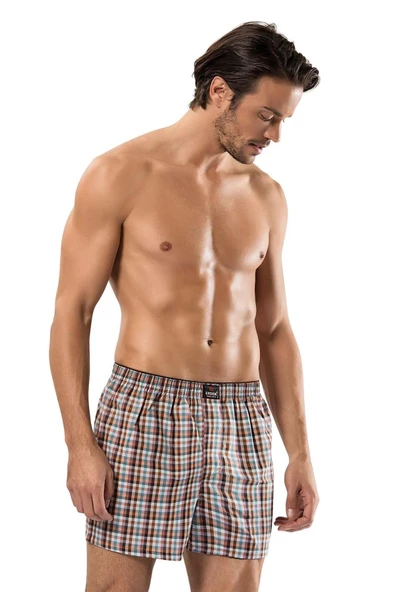 Erdem Erkek Poplin Desenli Boxer 1440 - 3 Adet