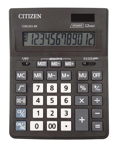 Citizen Cdb-1201Bk Büyük Hesap Makinesi