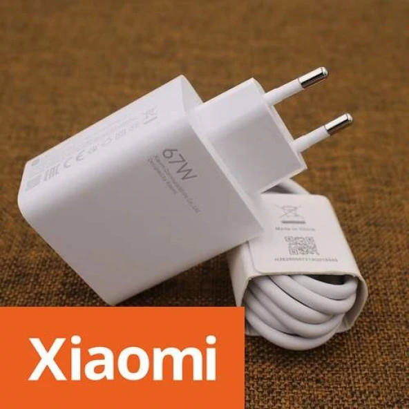Orjinal Xiaomi Mi Note 10 Pro Type-C Data Kablo ve 67W 6A MYD-12-ES Hızlı Şarj cihazı
