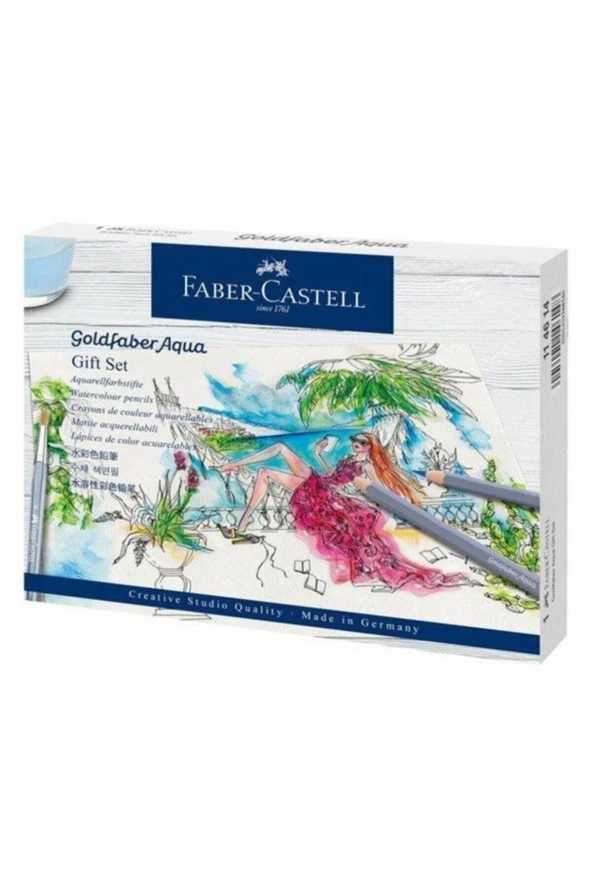Faber-Castell Goldfaber Aqua Boya Kalemi 18'li Profesyonel Çizim Seti