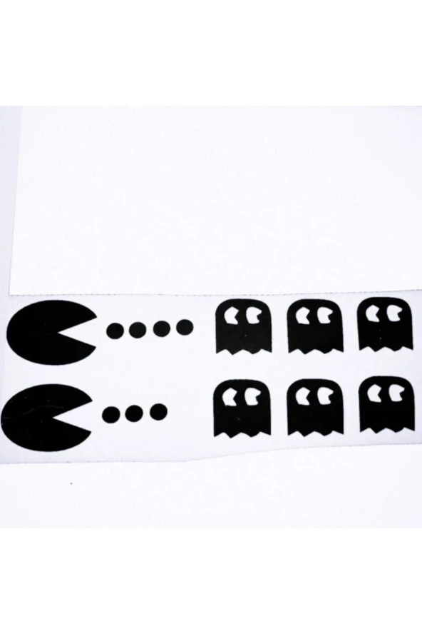 Pac Man Oto Sticker 25*4 Cm