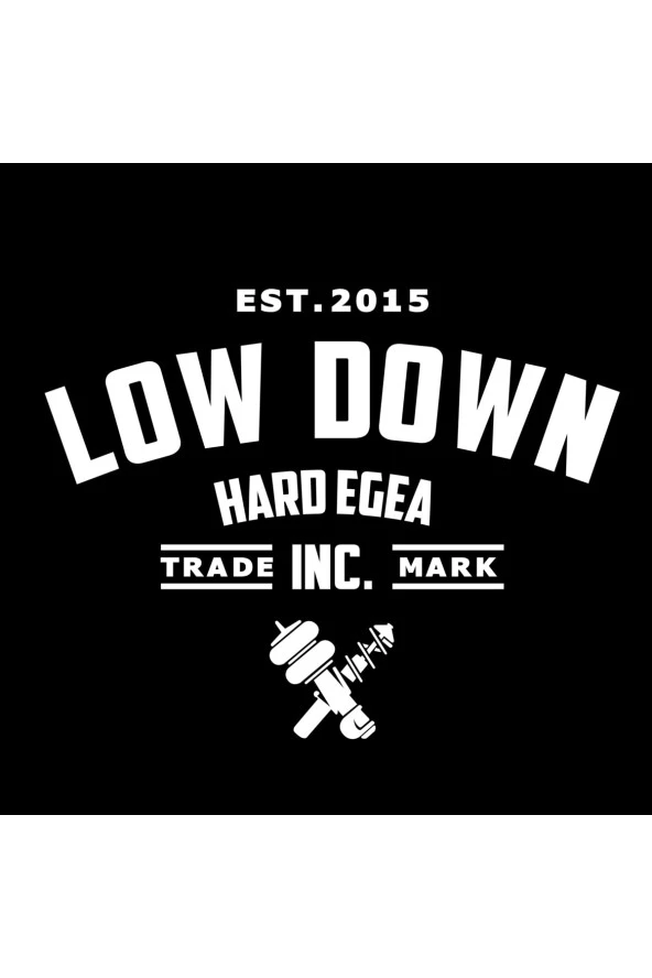 Low Down Hard Egea Arka Cam Sticker 40*31 Cm