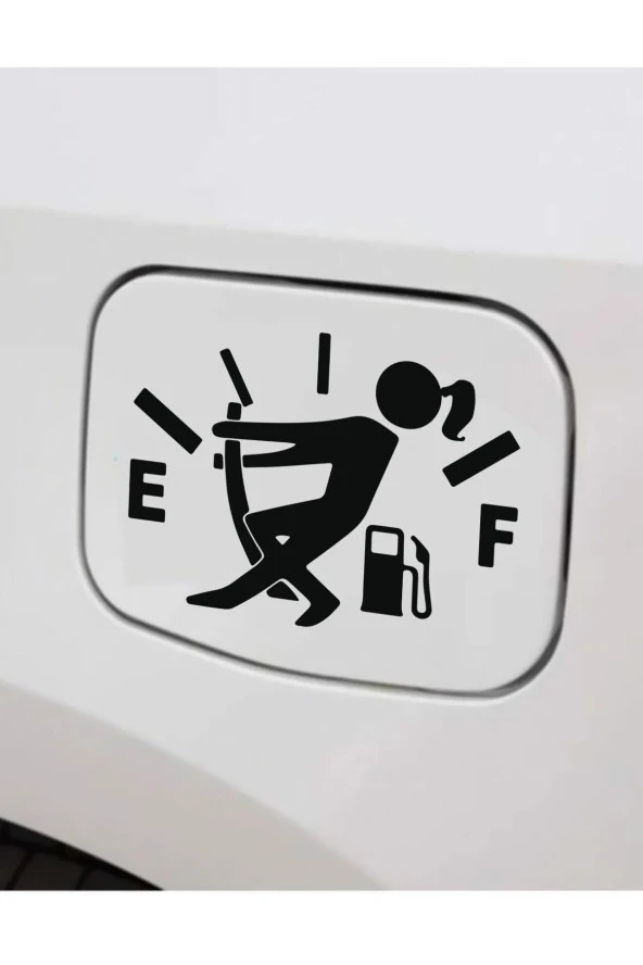 Yakıt Göstergesi Depo Kapağı Sticker 15 Cm