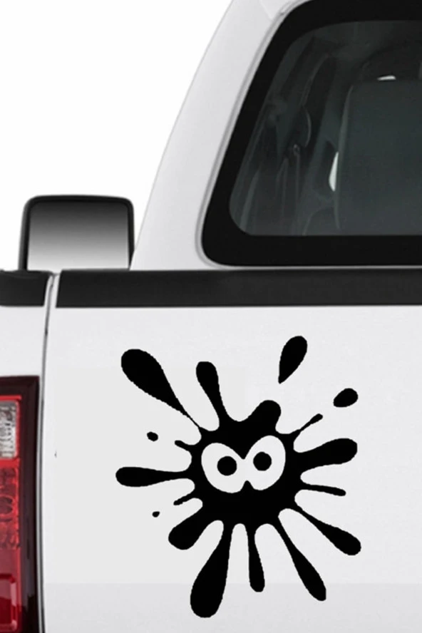 2 Adet Paintball Desen Ayna Sticker Yapıştırması Su Geçirmez Çıkarılabilir Çıkartması 15cmx17cm