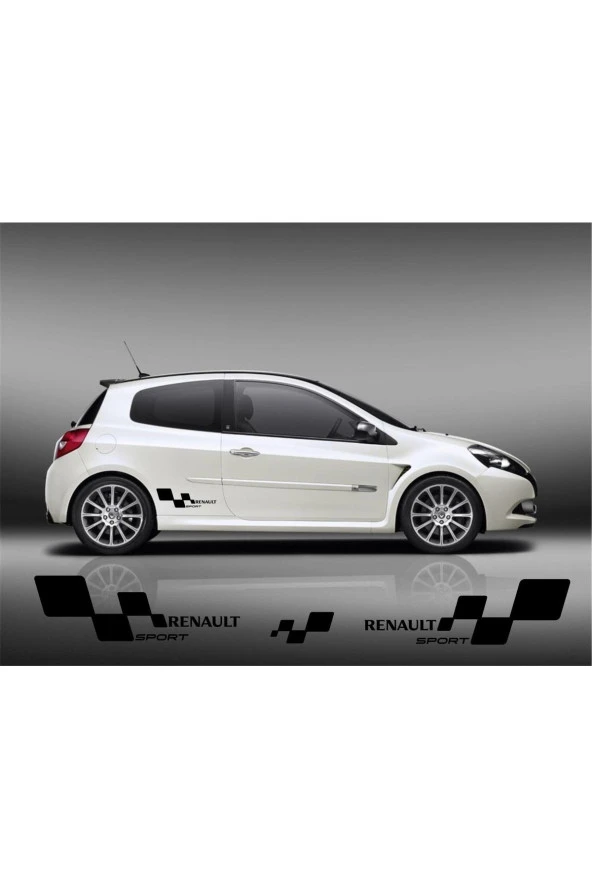 Renault Sport Oto Sticker Set Sağ Sol 2 Adet 30*15 Cm