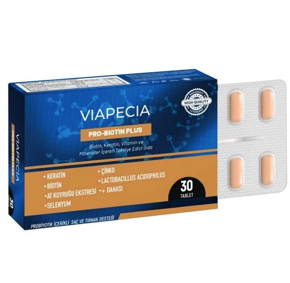 Viapecia Pro-Biotin Plus 30 Tablet