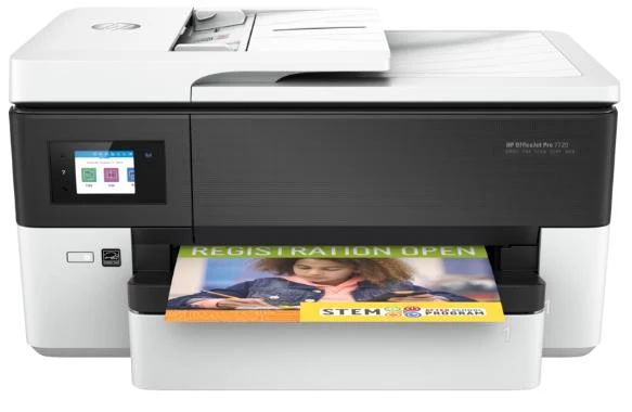 HP Officejet Pro 7720 Wi-Fi+Tarayıcı +Fotokopi +Faks Renkli Çok Fonksiyonlu Mürekkep Püskürtmeli Yazıcı (OUTLET) (12 AY EVOFONE GARANTİLİ)