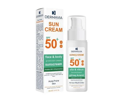 Dermavia Güneş Kremi Akneye Meyilli Ciltler Spf 50+ 100 ml