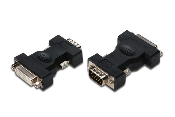 DIGITUS AK-320505-000-S DVI => VGA ÇEVİRİCİ (DVI-I (24+5) Dişi => D-Sub HD15 Erkek)