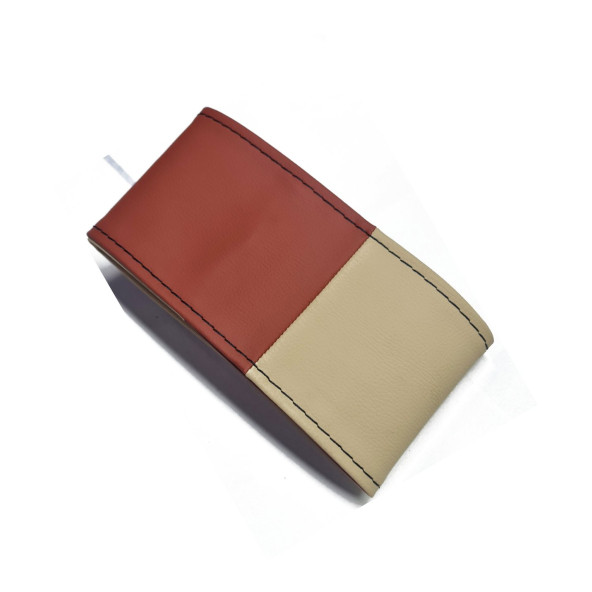 Universal Kamyon Tır Otobüs Dikmeli Direksiyon Kılıfı Soft Kahve-Bej 45-10.5cm