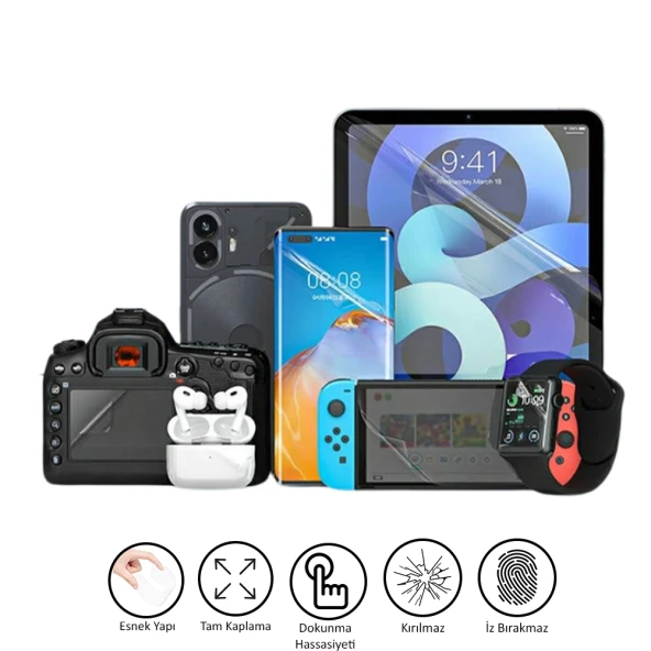 Xiaomi Redmi 9A Uyumlu Kırılmaz Cam Ekran Koruyucu 8684609163100