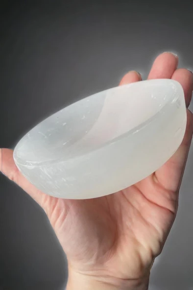 Beyaz Selenit Kase Enerji Çanağı 46Y - 4