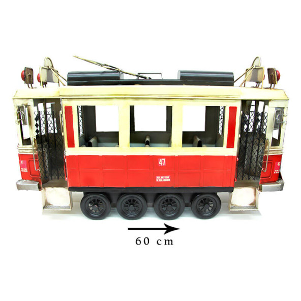 Dekoratif Metal Taksim Tramvay Büyük-1104w-5 Big-D66 - 2