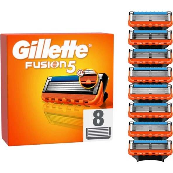 Gillette Fusion Avantajlı Yedek Tıraş Bıçağı 8'li