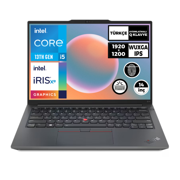 Lenovo ThinkPad E14 G5 i5-1335U 16GB 512GB SSD 14" WUXGA Freedos Taşınabilir Bilgisayar 21JK0005TX